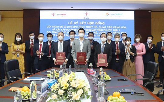 Ký hợp đồng các gói thầu EPC 2 dự án điện mặt trời Phước Thái 2 và Phước Thái 3