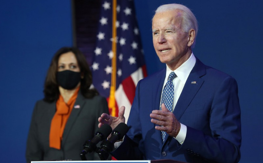 Tổng thống Hoa Kỳ Joe Biden cam kết thúc đẩy gói kích thích kinh tế 1.900 tỷ USD