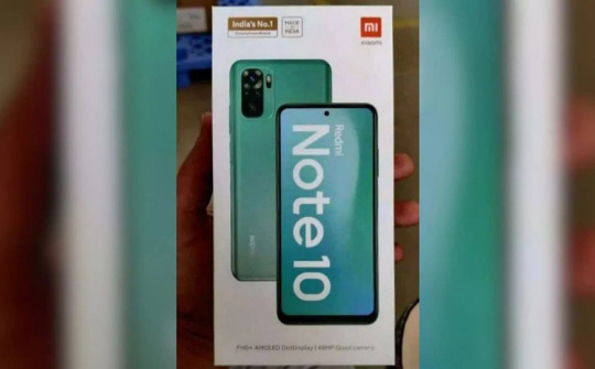 Xiaomi Redmi Note 10 lộ rõ cấu hình cùng thiết kế bắt mắt