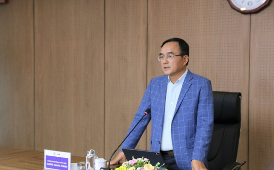 Ông Dương Quang Thành - Chủ tịch HĐTV EVN cùng đoàn công tác thăm và làm việc tại EVNGENCO1
