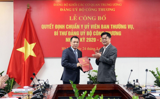 Công bố Quyết định chuẩn y Bí thư Đảng ủy Bộ Công Thương nhiệm kỳ 2020-2025