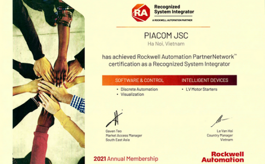 PIACOM - 12 năm liên tiếp đạt chứng chỉ RcSI
