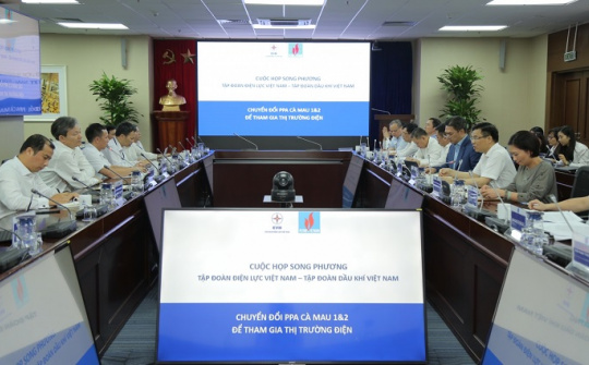 Petrovietnam và EVN tăng cường hợp tác trong lĩnh vực điện