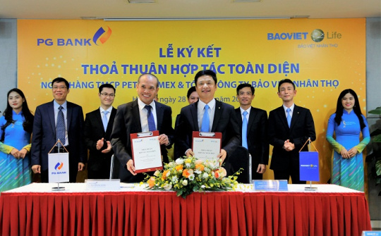 PG Bank - Bảo Việt Nhân thọ: Chính thức kí kết thỏa thuận hợp tác toàn diện