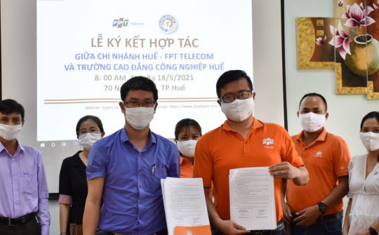 HueIC: Ký kết hợp tác với Chi nhánh Huế, Công ty cổ phần Viễn thông FPT