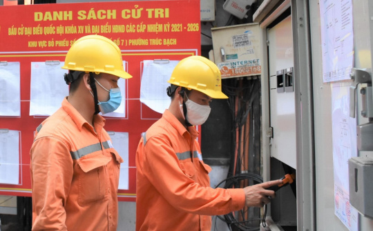 EVNHANOI: Đảm bảo điện liên tục cho bầu cử khóa XV