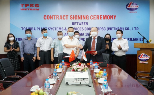 Ký Hợp đồng Lắp đặt toàn bộ cụm thiết bị Turbine, Máy phát dự án Nhiệt điện Vân Phong 1