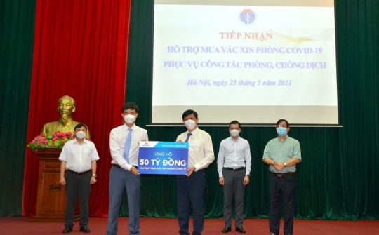 Tập đoàn Hòa Phát ủng hộ 50 tỷ đồng vào Quỹ mua vắc xin phòng Covid-19