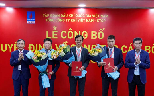 PV GAS công bố các quyết định bổ nhiệm cán bộ năm 2021