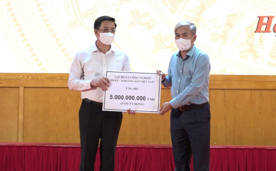 TKV tiếp tục ủng hộ 5 tỷ đồng cho công tác phòng chống dịch Covid-19