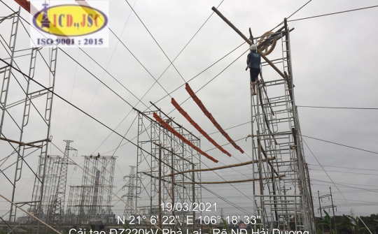 Hoàn thành cải tạo đường dây 220kV Phả Lại – rẽ Nhiệt điện Hải Dương