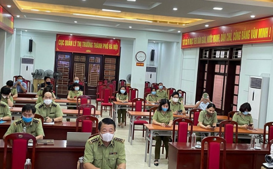 Cục QLTT Hà Nội: Tổ chức Hội nghị trực tuyến học tập Nghị quyết Đại hội Đảng bộ