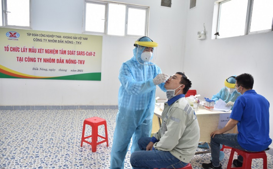 Triển khai xét nghiệm SARS-CoV-2 cho người lao động tại Công ty Nhôm Đắk Nông - TKV