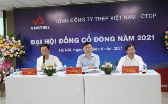 VNSTEEL: Tổ chức Đại hội đồng cổ đông năm 2021 theo hình thức trực tuyến