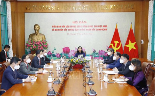 Tăng cường trao đổi, chia sẻ kinh nghiệm về công tác dân vận giữa Việt Nam và Campuchia