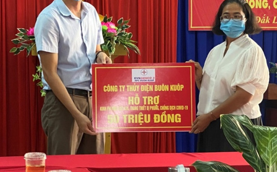 Thủy điện Buôn Kuốp chung tây phòng, chống dịch COVID-19