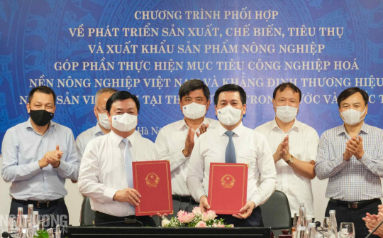 Công Thương - Nông nghiệp bắt tay thúc đẩy sản xuất, tiêu thụ và xuất khẩu nông lâm thủy sản