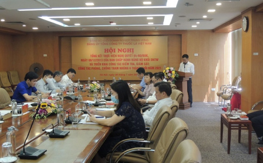 Đảng ủy Tổng công ty Thuốc lá Việt Nam tổng kết thực hiện Nghị quyết 04-NQ⁄ĐUK của Đảng ủy Khối