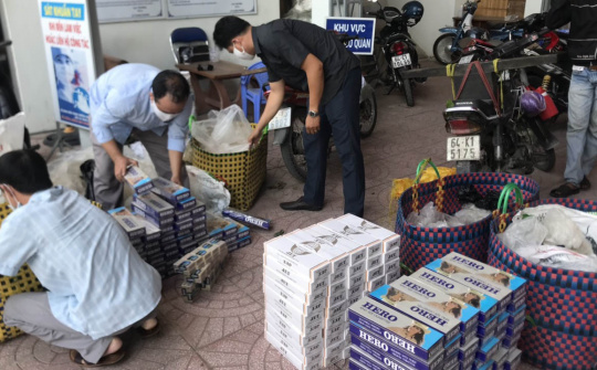 Quyết tâm truy quét và xử lý thuốc lá nhập lậu