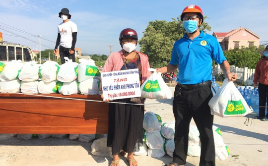 Nhiệt điện Vĩnh Tân 4: Ấm áp, nghĩa tình với đồng bào khó khăn khu phong tỏa