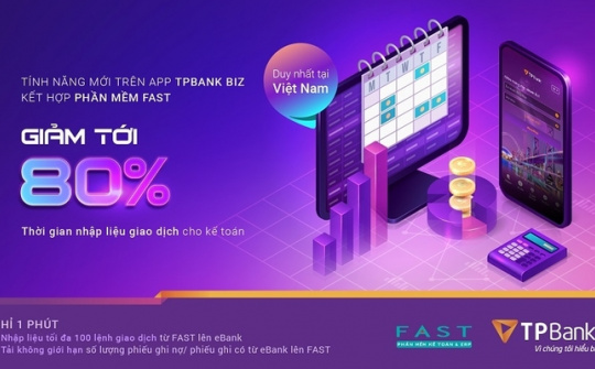 TPBank ra mắt tính năng chuyển tiền siêu tốc kết hợp giữa eBank Biz và phần mềm kế toán FAST
