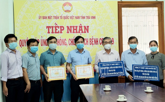 Tổng công ty Phát điện 1 ủng hộ Quỹ phòng chống Covid-19 tỉnh Trà Vinh