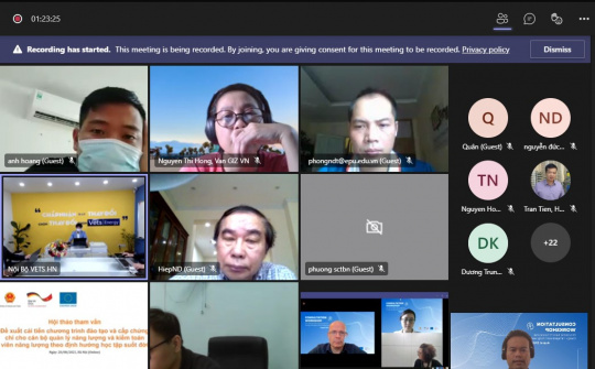 Đào tạo cán bộ quản lý năng lượng, kiểm toán viên năng lượng theo định hướng học tập suốt đời