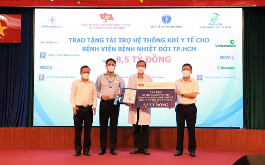 Bệnh viện Bệnh Nhiệt đới TP. HCM được trang bị thêm hệ thống cấp Oxy phục vụ điều trị COVID-19