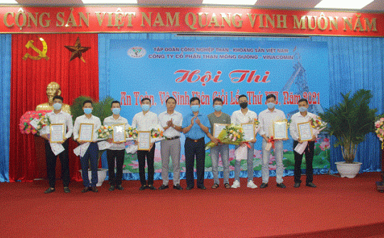 Than Mông Dương tổ chức Hội thi An toàn vệ sinh viên giỏi năm 2021