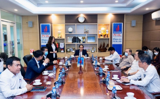 Bộ trưởng Bộ Công Thương Lào thăm và làm việc tại PVOIL Lào