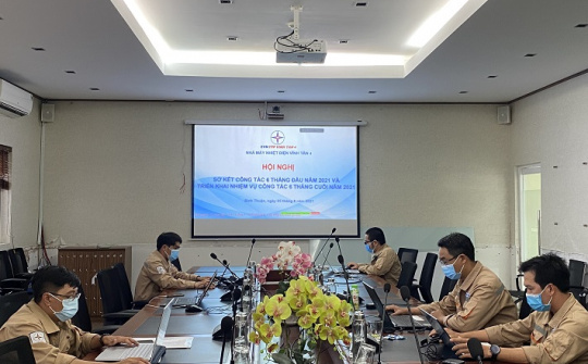 Nhà máy Nhiệt điện Vĩnh Tân 4 tổ chức hội nghị sơ kết 6 tháng đầu năm 2021