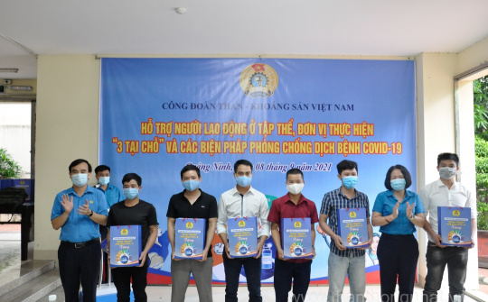 Công đoàn TKV thăm, tặng quà cho người lao động ở tại các khu tập thể Công ty Than Thống Nhất - TKV