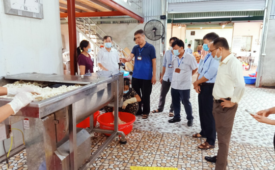 Vĩnh Phúc: Nghiệm thu đề án “Hỗ trợ kinh phí đầu tư máy móc thiết bị tiên tiến trong sản xuất bánh gạo Hàn Quốc”