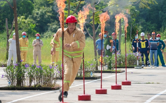 Cảng dầu B12 đạt giải Nhất hội thao nghiệp vụ chữa cháy tỉnh Quảng Ninh 2021