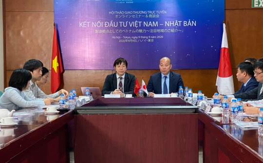 Hơn 400 doanh nghiệp tham gia Hội thảo trực tuyến “Kết nối Đầu tư Việt Nam - Nhật Bản”