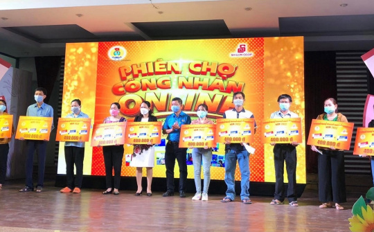 “Phiên chợ Công nhân - Online” tặng 4.000 phần quà Tết cho người lao động, đoàn viên khó khăn