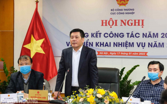 Bộ trưởng Nguyễn Hồng Diên giao 5 nhiệm vụ trọng tâm cho Cục Công nghiệp năm 2022