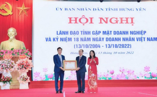 Công ty Cổ phần Tiên Hưng vinh dự được trao tặng Huân chương Lao động hạng Nhất