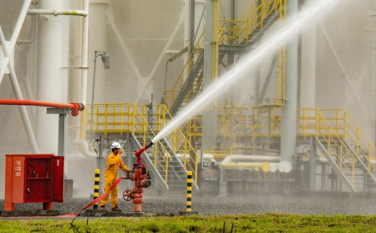 KCM thực tập phương án PCCC&CNCH, ứng phó sự cố tràn dầu, hóa chất năm 2022