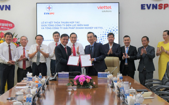 Viettel bắt tay EVNSPC thúc đẩy quá trình chuyển đổi số cho ngành Điện tại miền Nam