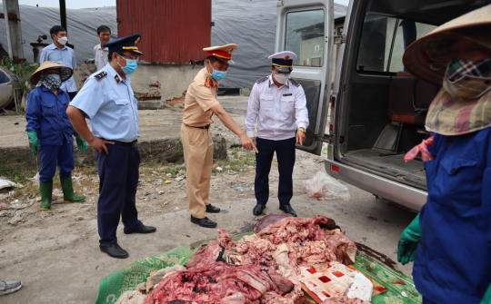 Phú Thọ tiêu hủy 172 kg nội tạng động vật đã bốc mùi hôi thối