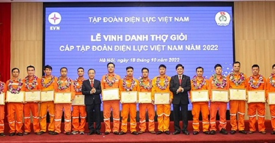 Tổng công ty Phát điện 3: 6 thợ giỏi cấp Tập đoàn Điện lực Việt Nam được vinh danh