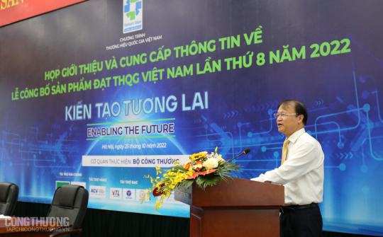 172 doanh nghiệp với tổng số 325 sản phẩm đạt Thương hiệu quốc gia Việt Nam năm 2022