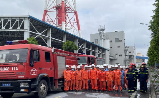 Nhiệt điện Thái Bình: Huy động sức mạnh, phối hợp thường xuyên nâng cao năng lực chữa cháy