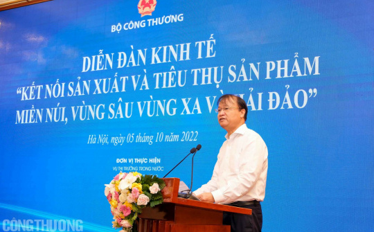 TỔNG THUẬT: Kết nối sản xuất, tiêu thụ sản phẩm thương mại miền núi, vùng sâu, vùng xa và hải đảo