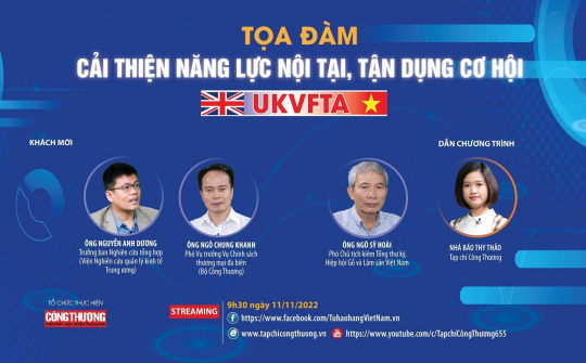 [TRỰC TUYẾN] Cải thiện năng lực nội tại, tận dụng cơ hội từ UKVFTA