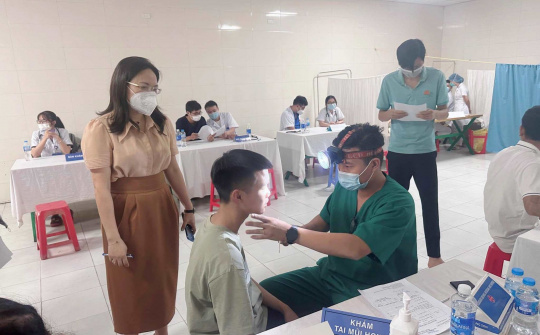 Hơn 4.200 người lao động Công ty Cổ phần Tiên Hưng được khám sức khoẻ định kỳ và khám hậu Covid-19