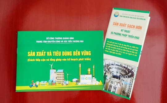 Quảng Bình: Triển khai hiệu quả Chương trình Quốc gia về sản xuất và tiêu dùng bền vững
