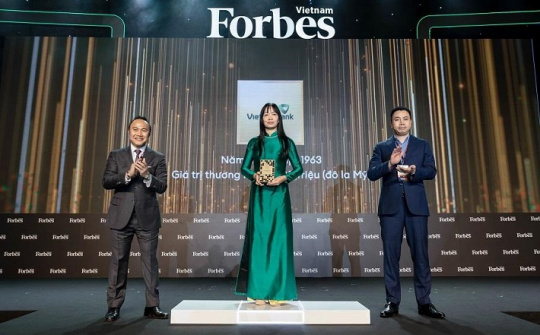 Vietcombank đứng đầu Top 25 thương hiệu tài chính hàng đầu Việt Nam