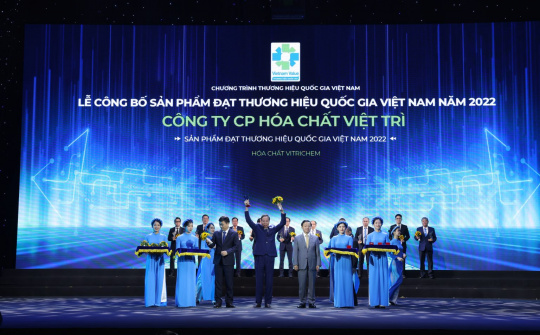 Công ty Cổ phần Hoá chất Việt Trì tiếp tục là Thương hiệu quốc gia Việt Nam năm 2022